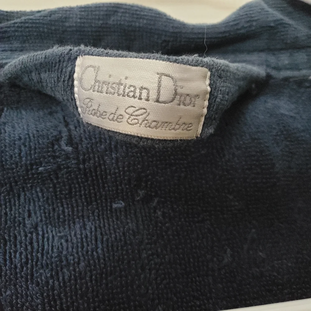 Christian Dior Vintage 90's Terry Cloth Bathrobe